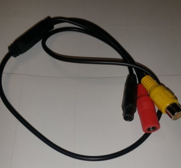 АДАПТЕР ДЛЯ КАМЕРЫ ЗАДНЕГО ЗАДНЕГО РАЗЪЕМА 4-PIN НА RCA CVBS