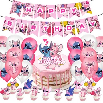 LILO I STICH Balloon Party Zestaw dekoracji urodzinowych