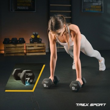 Набор гантелей 2х3 кг и гирь для фитнес-тренировок Trex Sport.