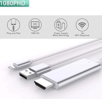 Adapter kabla Lightning na HDMI/HDTV 1.8m