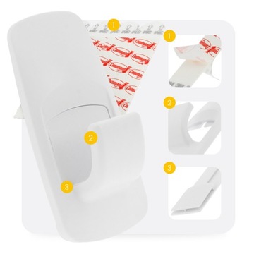 Самоклеящийся держатель-крючок без сверления