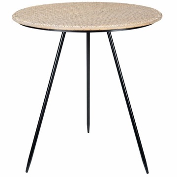 STOLIK kawowy boczny BAMBUSOWY boho śr. 59cm