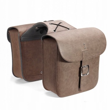 ПАРА МОТОЦИКЛОВЫХ СУМОК, КОЖАНЫЕ, 29 см