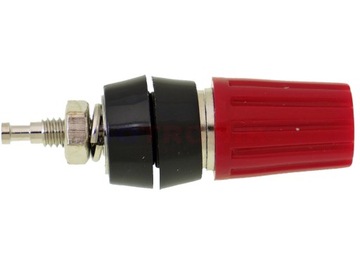 Gniazdo banan 4mm 15A 60 DVC czerwone