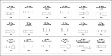 НАБОР ИЗОЛИРОВАННЫХ РАЗЪЕМОВ 160 ШТ. ЭЛЕКТРИЧЕСКИЕ РАЗЪЕМЫ РАЗЪЕМЫ