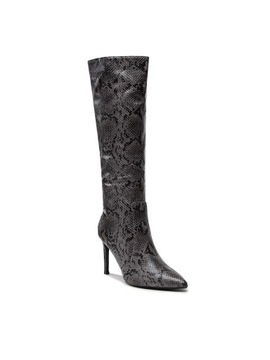 DEEZEE Kozaki ZALXXS220148 Dark Grey Snake