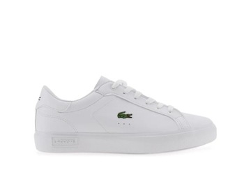 LACOSTE Buty młodzieżowe Powercourt białe 36