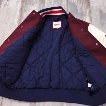 Tommy Jeans LETTERMAN JACKET Bomber Damska Kurtka Bomberka Bejsbolówka