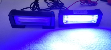 СИГНАЛЬНАЯ ЛАМПА 6 СВЕТОДИОД МИГАЕТ СИНИМ СТРОБОМ