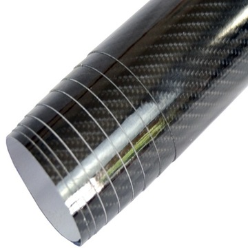 5D CARBON CARBON GLOSS Фольгированный шпон Черный RAKLA 3M x 0,5M
