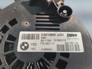 ALTERNÁTOR BMW F10 F20 F30 N47 2.0D 8519890 VALEO