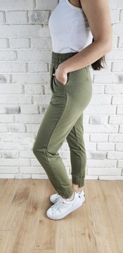 Женские спортивные штаны с каблуками с резиновыми карманами