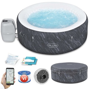 Bestway Basen z Hydromasażem Spa Boracay 4 osoby Wifi