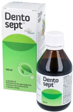 Dentosept płyn stany zapalne w jamie ustnej 100 ml