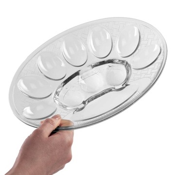 ТАРЕЛКА ЯИЧНАЯ ТАРЕЛКА СТЕКЛЯННАЯ БЛЮДА НА 10 ЯИЦ РОЖДЕСТВЕНСКИЙ ПОДСТАВОК