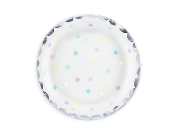 Talerzyki Jednorożec 6szt 18cm