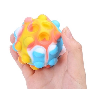 АНТИСТРЕССОВЫЙ МЯЧ ДЛЯ НАЖИМАНИЯ POP IT PUSH BUBBLE SENSORY BALL