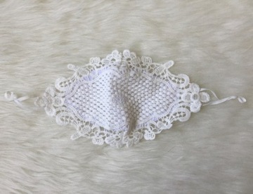 Маска LACE белая кружевная маска - 2 шт.