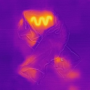 Шарф серый с подогревом Glovii GA1G