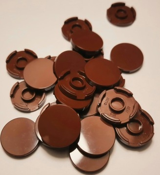Lego14769 Tile Round 2x2 Reddish Brown 25szt. Nowe