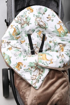 ОДЕЯЛО BABYMAM ДЛЯ СИДЕНЬЯ ПЕРЕНОСНОЙ КОЛЯСКИ