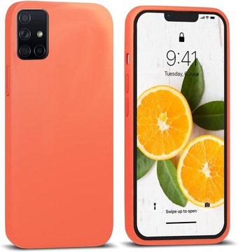 ETUI DO SAMSUNG A51 5G SILIKON KOLOR SOFT + SZKŁO SLIM SILICONE