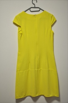prosta żółta sukienka letnia wygodna Adika 36 S