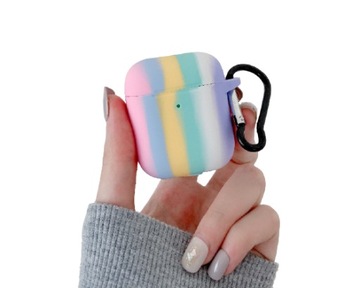 Etui Silikonowe Case AirPods 1/2 SLIM-FIT + HACZYK