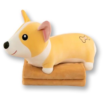 Maskotka PIESEK z kocem 100X160 Koc z Maskotką 3w1 koc maskotka poduszka