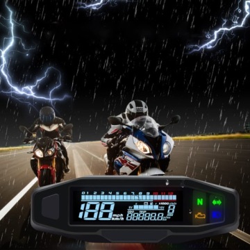 МОТОЦИКЛЕТНЫЙ СПИДОМЕТР LCD МИНИ