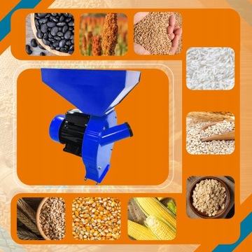 MŁYNEK ŚRUTOWNIK DO ZBOŻA 3,9 kW 4 SITA ROZDRABNIACZ