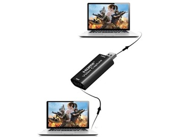 КАРТА ЗАХВАТА ВИДЕОЗАБОРА ИЗОБРАЖЕНИЙ HDMI USB ORG 4K + кабель HDMI