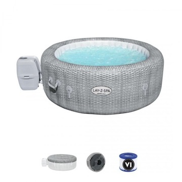 Honolulu Lay-Z-Spa AirJet Jacuzzi z Masażem BESTWAY 4-osobowe + Pokrywa +