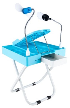 Стол для косметического педикюра с регулируемой подставкой для ног и вентилятором.