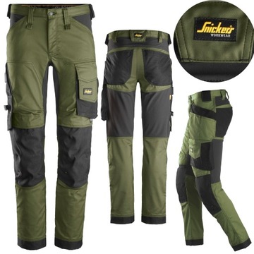 Spodnie robocze męskie Snickers 6341 Stretch 58