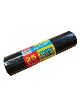 Worki na śmieci 120 L BARDZO MOCNE 25 szt. WYTRZYMAŁE LDPE 70x110 cm