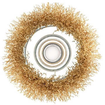 ЩЕТКА ДЛЯ КНОПКИ ЛАТУННАЯ ПРОВОЛОКА М14 75мм