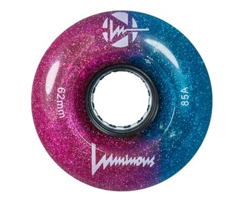 KOŁA ŚWIECĄCE DO WROTEK LUMINOUS GALAXY 62MM BROKAT