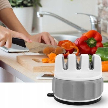 ТОЧИЛКА КУХОННЫХ НОЖЕЙ, ТРЕХФАЗНАЯ КОЛЕСО 3-В-1