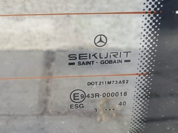 MERCEDES VITO VIANO W639 639 SKLO (OKNO) ZADNÍ PRAVÁ BL