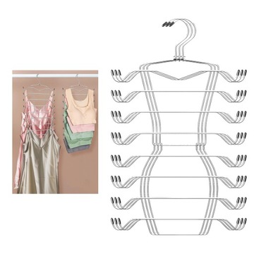 3X SKŁADANY WIESZAK OSZCZĘDNOŚĆ MIEJSCA DLA BRANSOLETKÓW CAMI STANIKÓW