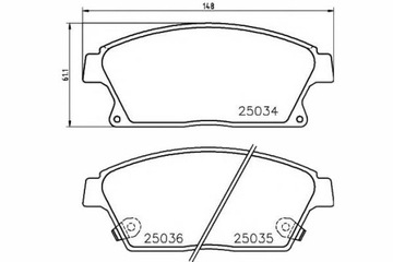 TEXTAR KLOCKI HAM. OPEL PRZÓD ASTRA J 09-/ZAFIRA C