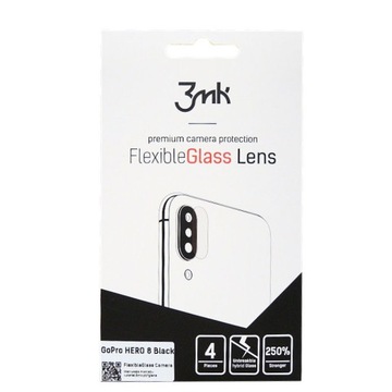Szkło hybrydowe do GoPro HERO 8 Black, 3mk FlexibleGlass - odporne na rysy
