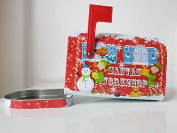 Skrzynka Pocztowa Metalowa Boże Narodzenie Prezent