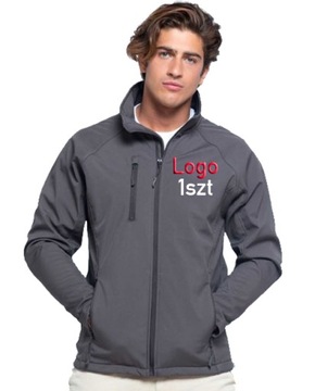 SOFTSHELL kurtka LOGO FIRMY NADRUK HAFT 1 szt