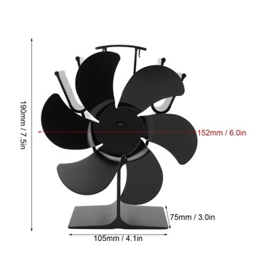 Вентилятор камина с тепловым приводом