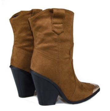 LaRoni E125 БОТИНКИ КОВБОЙСКИЕ БОТИНКИ КОЖАНЫЕ КОРИЧНЕВЫЕ КРАСНЫЕ