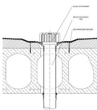 Wpust jednościenny dachowy TOPWET TWJE 110 PVC