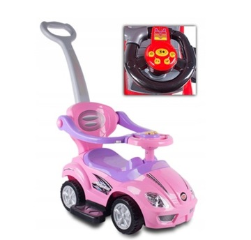 JEŹDZIK CHODZIK PCHACZ DELUXE 3W1 MEGACAR GRAJĄCY