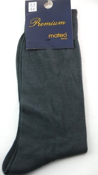 SKARPETY MĘSKIE 100% SOIE SILK JEDWAB 44-46 GRAFIT
